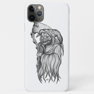 Scythe man - The Death black and white Design Case-Mate iPhone Case