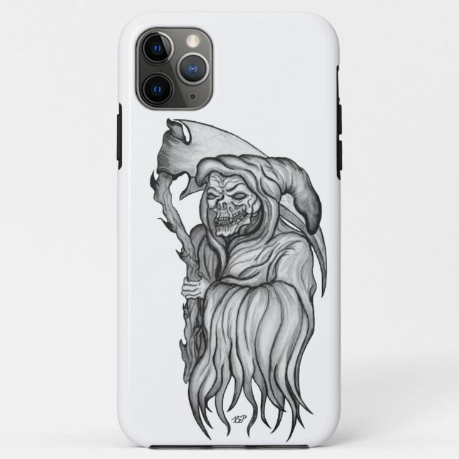 Scythe man - The Death , Grim reaper Case-Mate iPhone Case (Back)