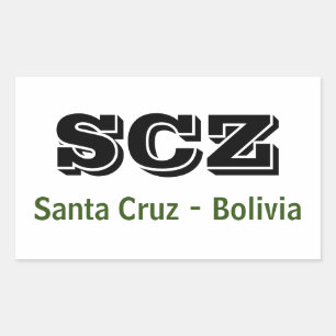 SCZ Santa Cruz Bolivia sticker