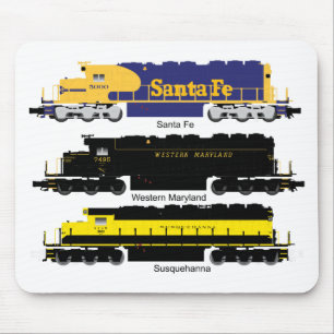SD40 Diesel Electric Locomotive Mousepad