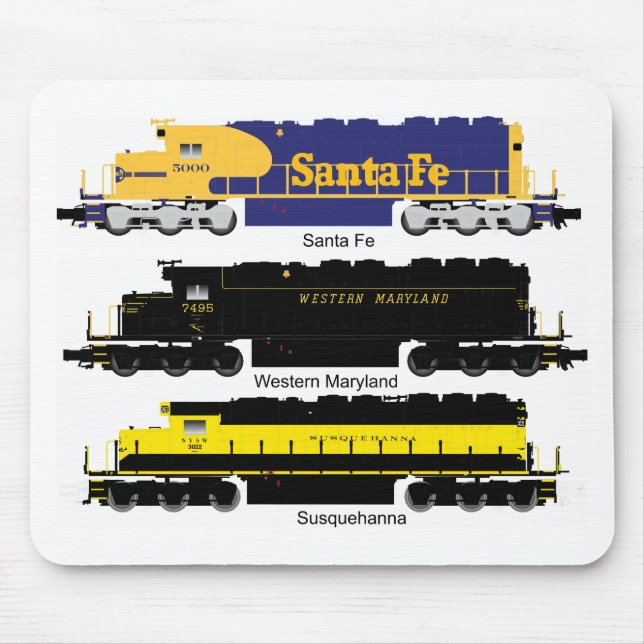 SD40 Diesel Electric Locomotive Mousepad (Front)