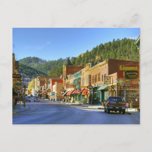 SD, Deadwood, Historic Gold Mining town Postcard (Front)