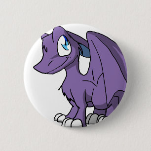 SD Furry Dragon - Unlimited Colours 6 Cm Round Badge