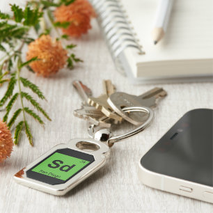 Sd - San Diego California Chemistry Symbol Key Ring