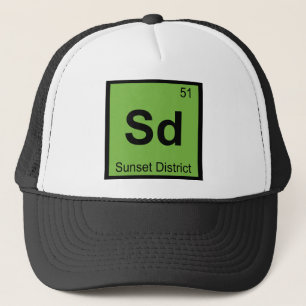 Sd - Sunset District San Francisco Chemistry Trucker Hat