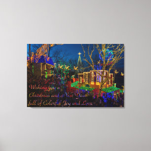SDC Christmas Midtown Greetings Canvas Print