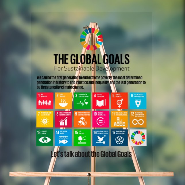 SDG Lobby Display - ESG Transparency Acrylic Sign (Neutral)