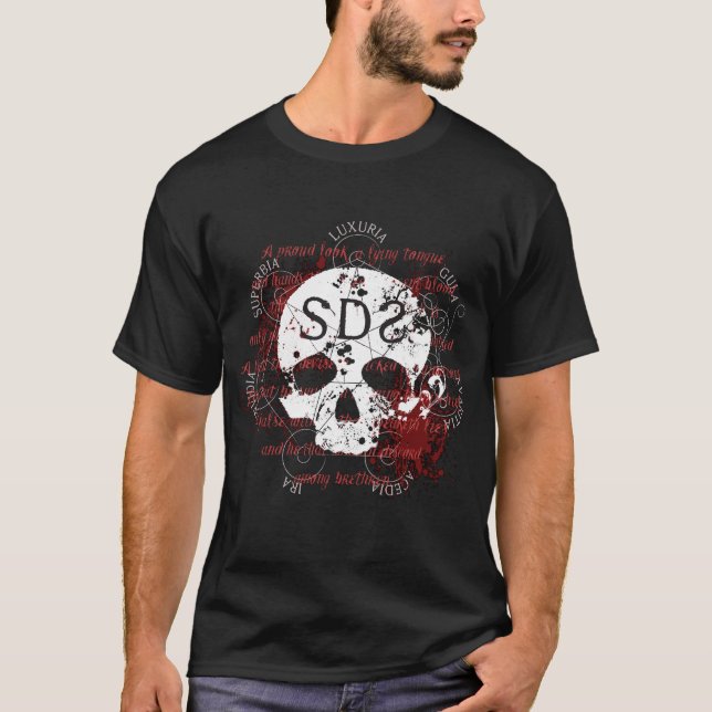 SDS Skull Dark T T-Shirt (Front)