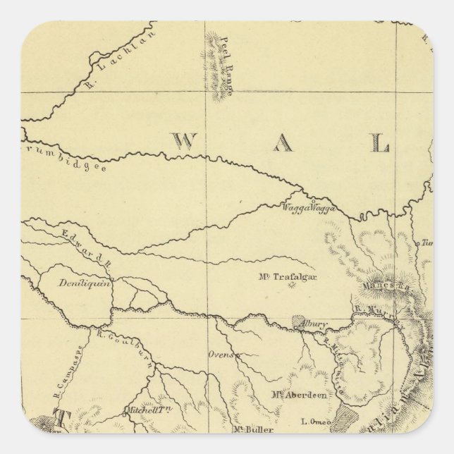 SE Australia Square Sticker (Front)