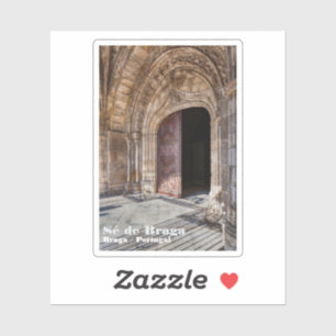 Se de Braga Cathedral Portal. Braga, Portugal.