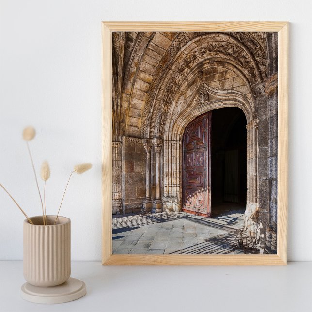 Se de Braga Cathedral Portal. Braga, Portugal. Photo Print (Creator Uploaded)