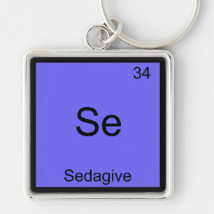 Se - Sedagive Funny Chemistry Element Symbol Tee Key Ring