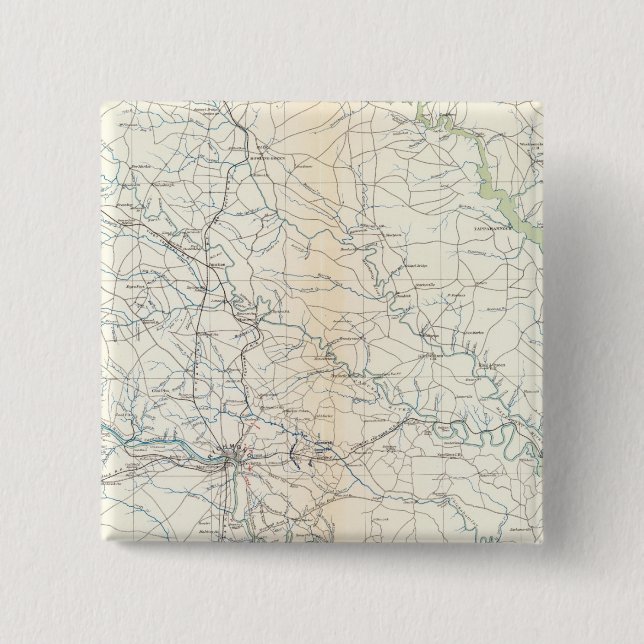SE Virginia, Ft Monroe 15 Cm Square Badge (Front)