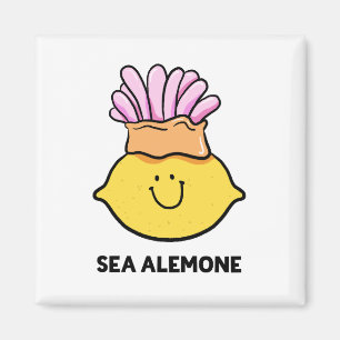 Sea A-lemon-e Lemon Fruit Magnet