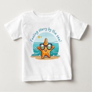 Sea Adventure   Cute Starfish with Sunglasses Baby T-Shirt