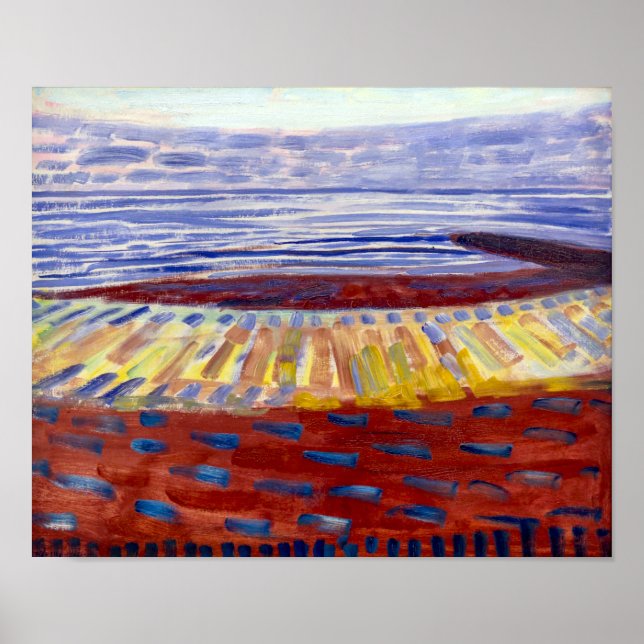 Sea After Sunset | Piet Mondrian | Poster (Front)