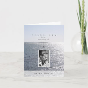 Sea and Boat Photo Frame Sympathy Thank You