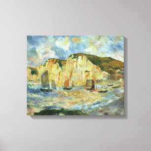 Sea and Cliffs by Pierre Renoir, Vintage Fine Art Canvas Print