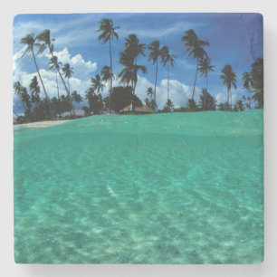 Sea And Island, Indonesia Stone Coaster