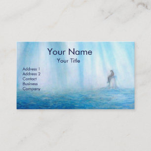 SEA AND MEDITATION - WOMAN AND HER HOME BUSINESS CARD