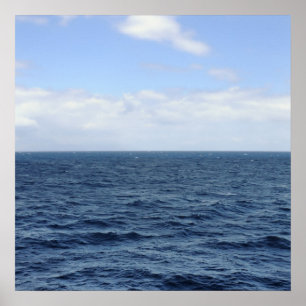 sea and sky horizon poster