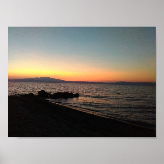 Sea and Sunset  Value Poster Paper (Front)
