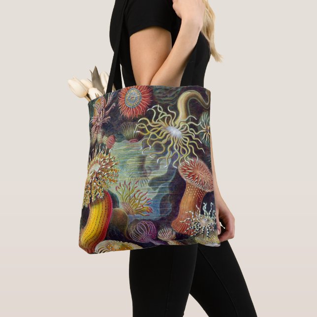 Sea Anemone Scientific Nature Ocean Tote Bag (Close Up)