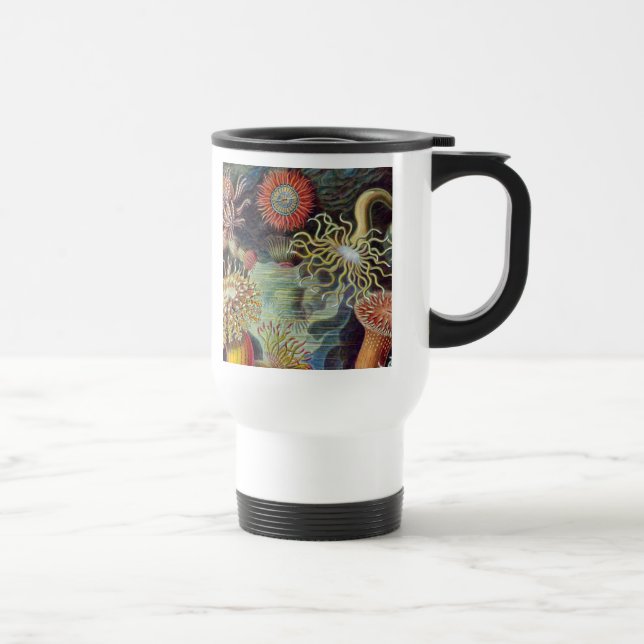 Sea Anemone Scientific Nature Ocean Travel Mug (Right)