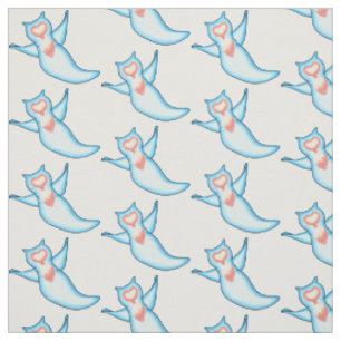 Sea angel cartoon illustration fabric