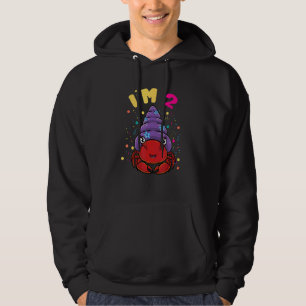 Sea Animal Im 2 Hermit Crab 2nd Birthday Hoodie