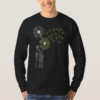 Sea Animal Lover Zoo Keeper Turtle Dandelion T-Shirt