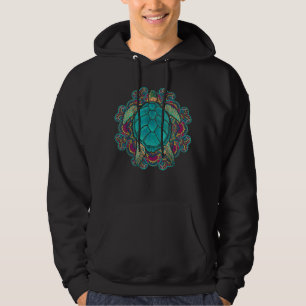 Sea Animal Turtle Lover Polynesian Tattoo Tribal Hoodie