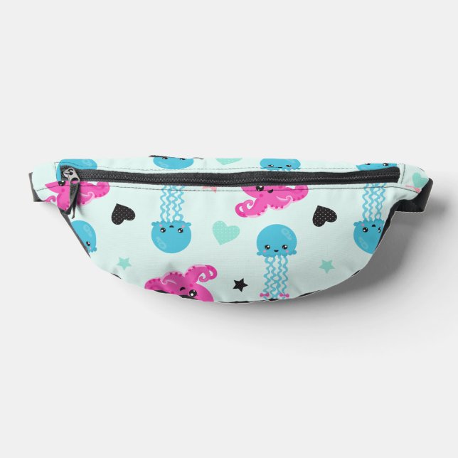 Sea Animals, Sea Life, Octopus, Jellyfish, Hearts Bum Bags (Lay Down)