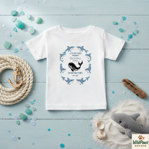 Sea Animals Shark 1st Birthday   Under the Sea  Baby T-Shirt