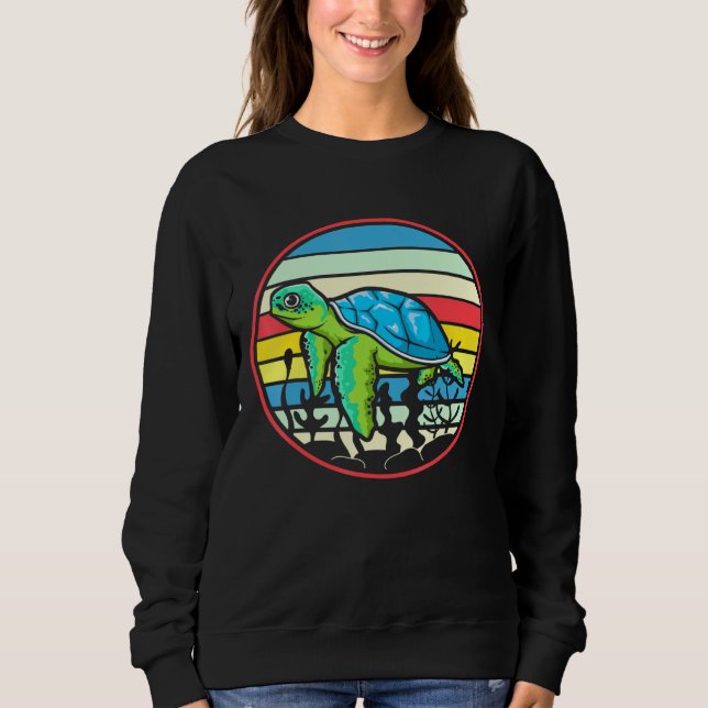Sea Animals Turtle Sweatshirt (Front)