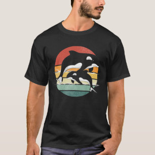 Sea Aquarist Ocean Animal Orca Lover Gift Retro Ki T-Shirt