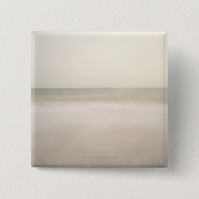 Sea at Brighton Beach 2 15 Cm Square Badge (Front)