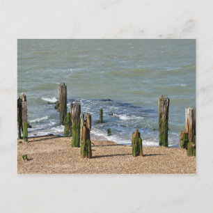 Sea at Landguard Point Suffolk Postcard