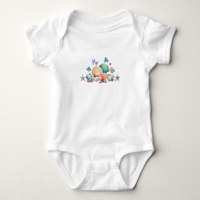 Sea Babies Baby Bodysuit (Front)