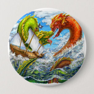 Sea Battle 10 Cm Round Badge