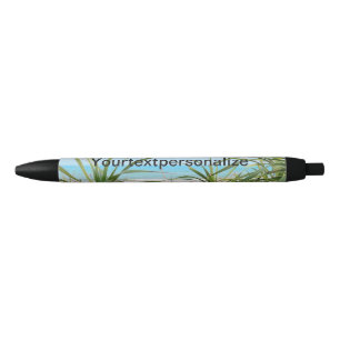 sea, beach, palm, nature, summer, tree, tropical,  black ink pen