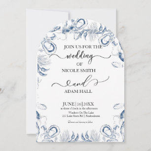 Sea Beach Wedding Invitation Coastal Destination