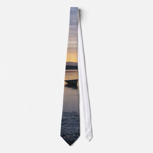 Sea Birds and Boat Tie (Front)