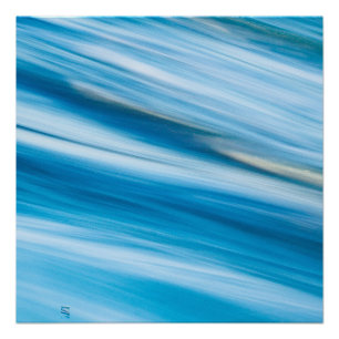Sea Blue Abstract        Poster