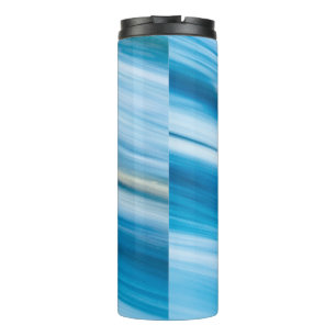 Sea Blue Abstract Thermal Tumbler