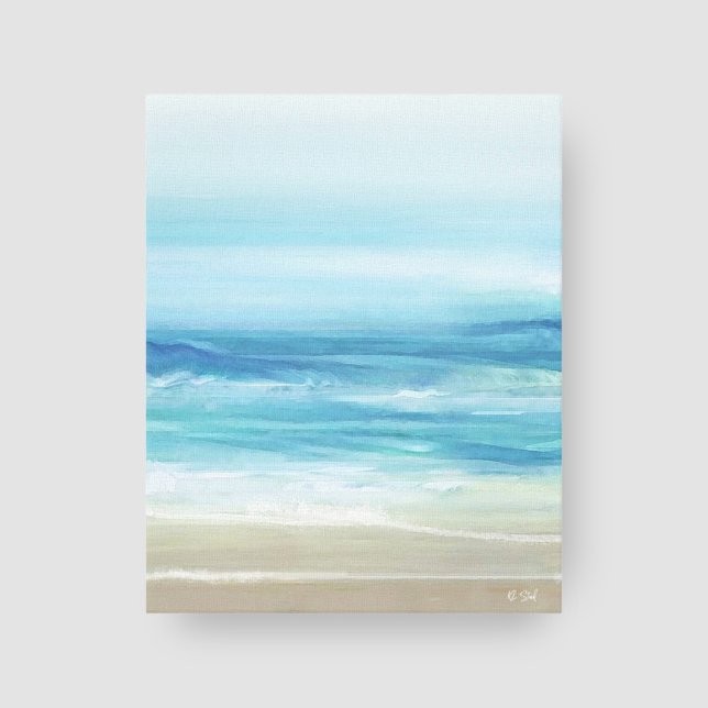 Sea Blue Beach Waves Coastal Canvas Print (Creator Uploaded)