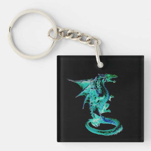 Sea Blue Dragon Key Ring