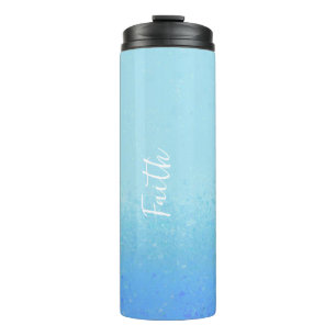 Sea Blue Green Abstract Thermal Tumbler