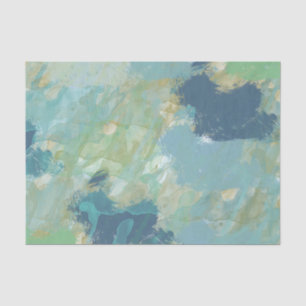 Sea Blue Watercolor Tissue Paper