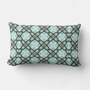 Sea Blues Large Pattern Lumbar Pillow